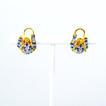 Carica l'immagine nel visualizzatore di Gallery, Sapphire and Diamond Cheetah Earrings
