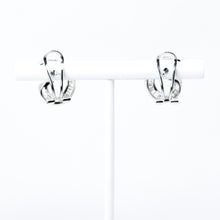 Load image into Gallery viewer, Baguette Diamond Swirl Earrings