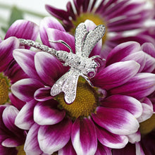 Load image into Gallery viewer, Dragonfly Diamond and Ruby Pendant and Pin Combination