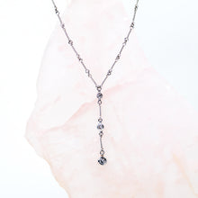 Load image into Gallery viewer, Drop Diamond  Necklace with Handmade Chain