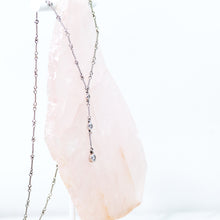 Load image into Gallery viewer, Drop Diamond  Necklace with Handmade Chain