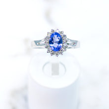 Load image into Gallery viewer, Tanzanite and Diamond Ring