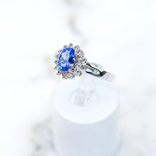 Load image into Gallery viewer, Tanzanite and Diamond Ring