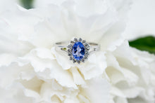 Load image into Gallery viewer, Tanzanite and Diamond Ring