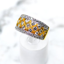 Load image into Gallery viewer, Designer Diamond Wide Band