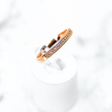 将图片加载到图库查看器,Rose Gold Milgrain Edge Diamond Anniversary Band