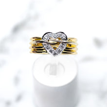 Load image into Gallery viewer, Bounded Heart Pave-set Diamond Band