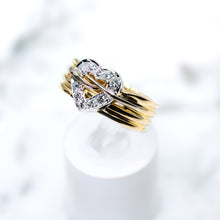 Load image into Gallery viewer, Bounded Heart Pave-set Diamond Band