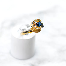Carica l'immagine nel visualizzatore di Gallery, Hand in Heart Sapphire and Diamond Ring