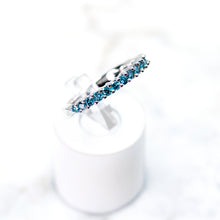 Load image into Gallery viewer, Blue Diamond Anniversary Band