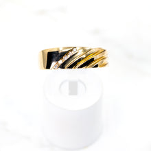 Load image into Gallery viewer, Diamond and Gold Band