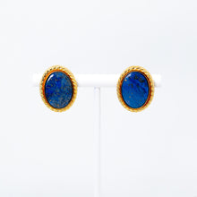 Cargar imagen en el visor de la galería, Lapis Lazuli Gold Earrings
