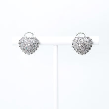 Load image into Gallery viewer, Pave Diamond Heart Earrings
