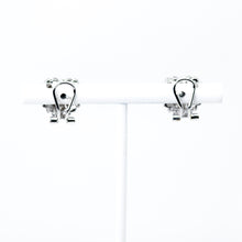 Load image into Gallery viewer, Pave Diamond Heart Earrings
