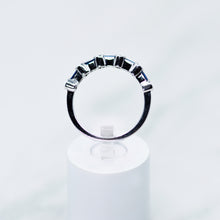 Load image into Gallery viewer, Baguette-cut sapphire and Diamond Anniversary Band
