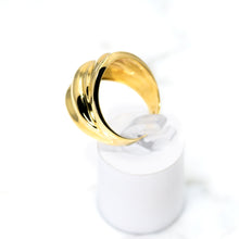 Load image into Gallery viewer, Italian Designed Wide Gold Band

