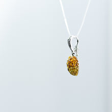 Cargar imagen en el visor de la galería, Yellow Sapphire and Diamond Pave Heart Pendant
