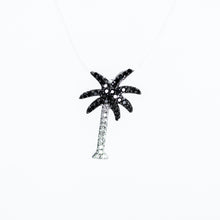 Carica l&#39;immagine nel visualizzatore di Gallery, Black and White Diamond Palm Tree Charm

