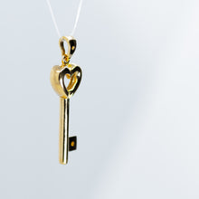 Load image into Gallery viewer, Heart Shaped Key Charm
