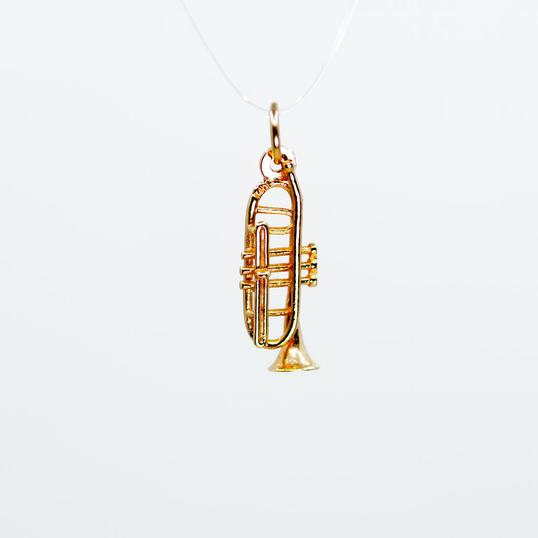 Gold Trumpet Charm