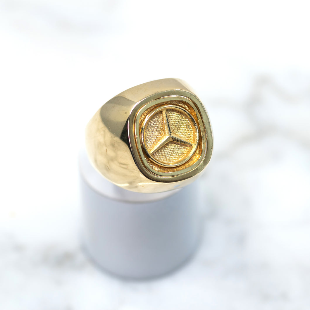 Mercedes gold ring | Mens gold jewelry, Gold rings, Mens ring designs
