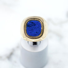 Cargar imagen en el visor de la galería, Mercedes Benz Insignia Ring with Lapis Lazuli
